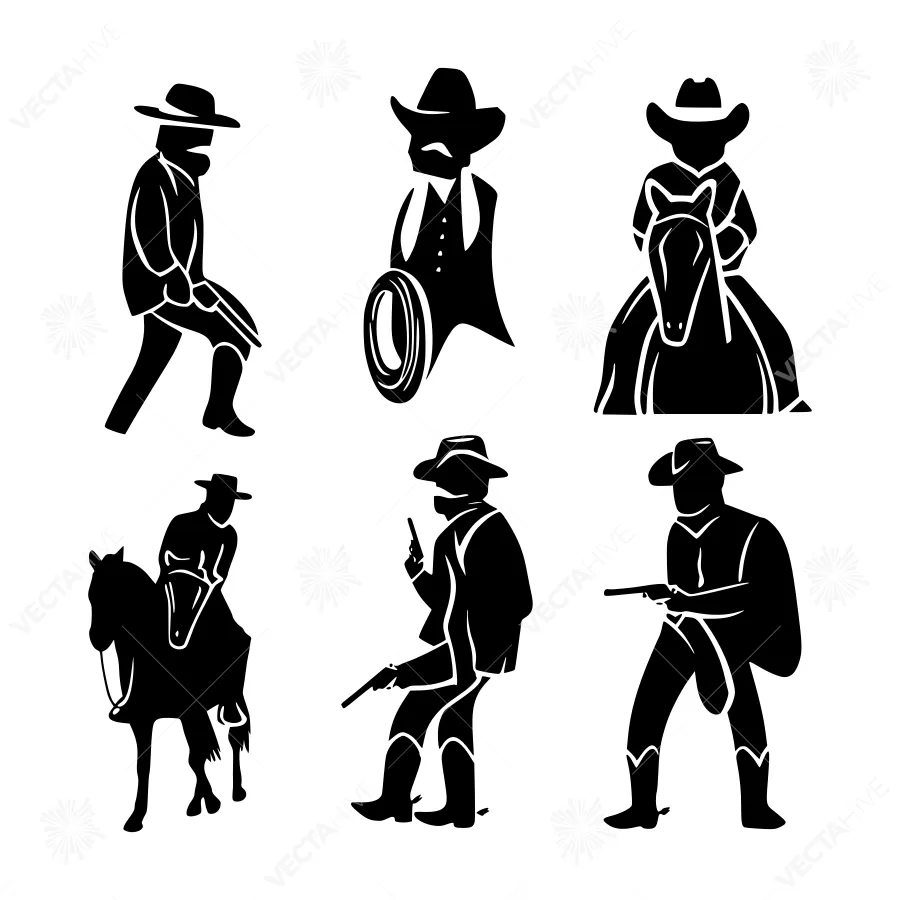 Cowboy Silhouette Collection - Western Design