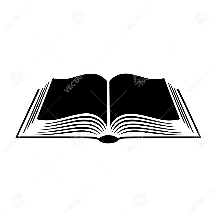 Open Book Illustration - Minimalist Design