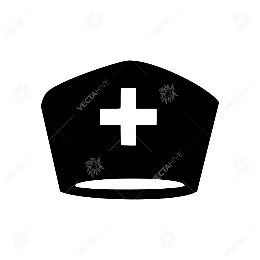 Nurse Cap Icon - Medical Symbol