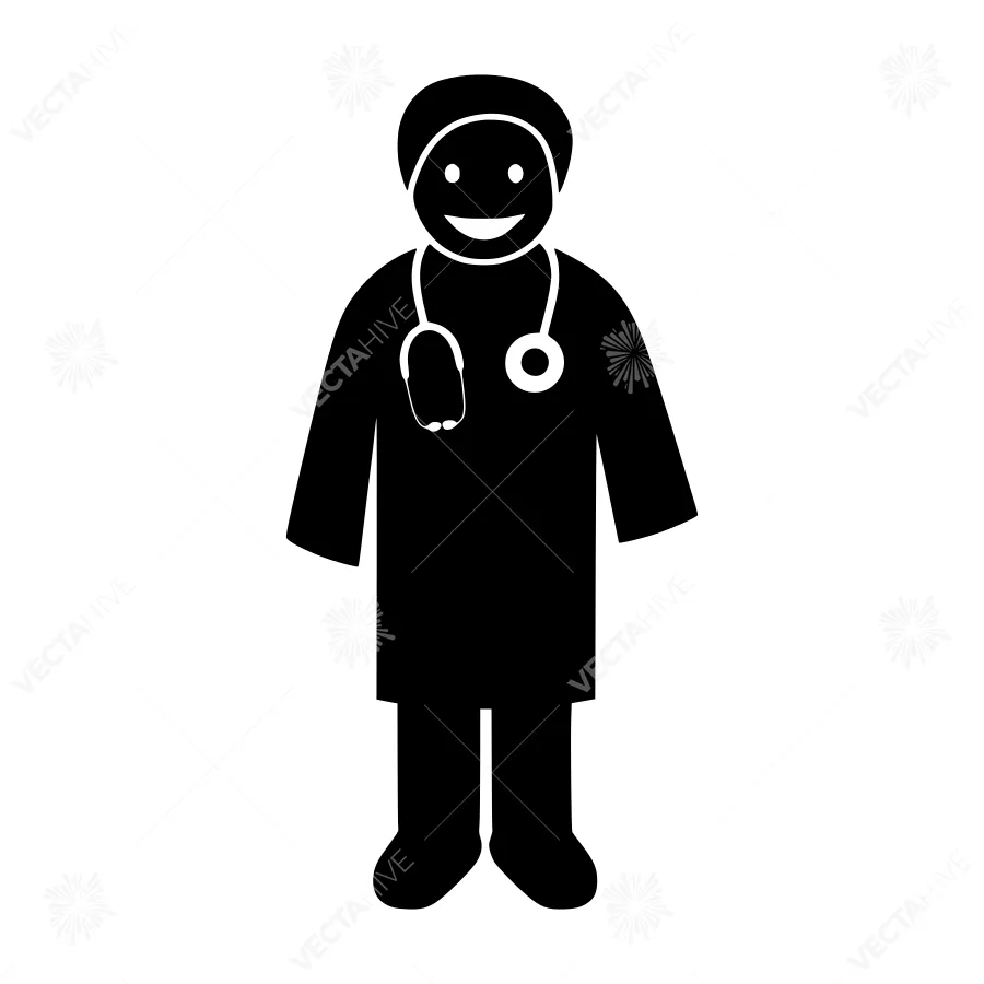 Doctor Silhouette Medical Icon