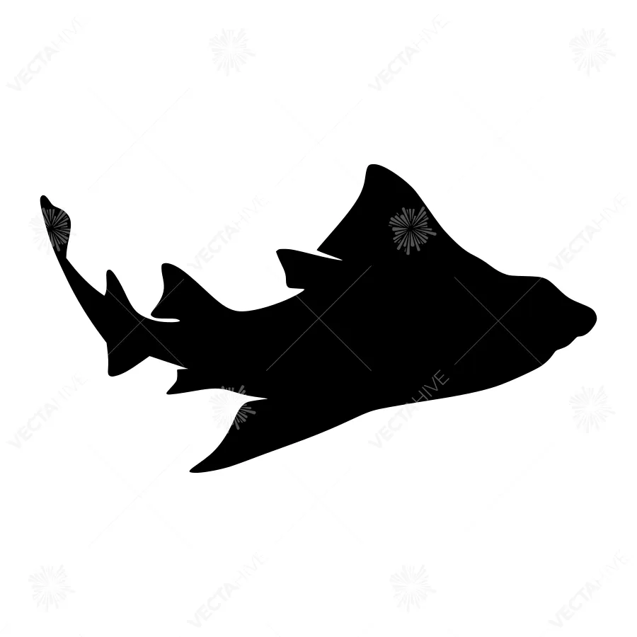 Silhouette Stingray Ocean Fish Graphic