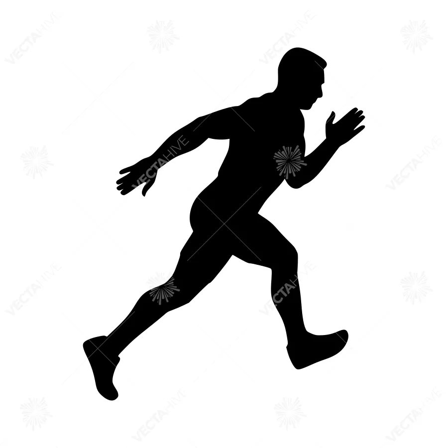 Silhouette Runner - Dynamic Action Figure