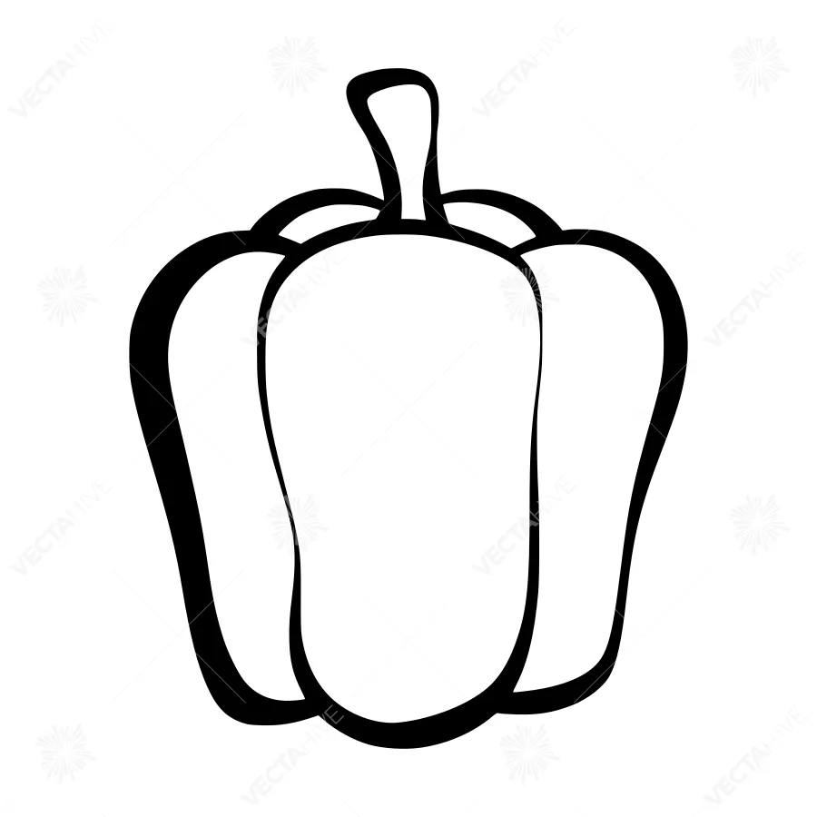 Black Pepper Outline Icon