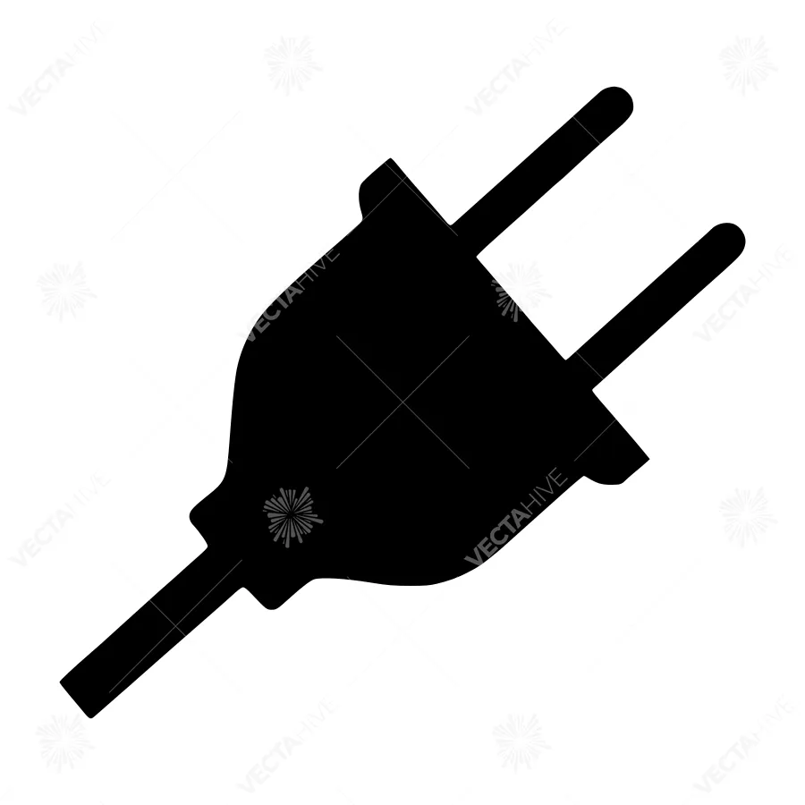 Plug Icon - Simple Electrical Symbol