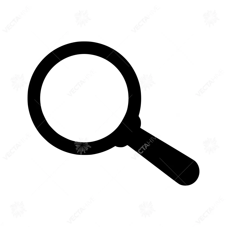 Magnifying Glass Icon - Vector Illustration