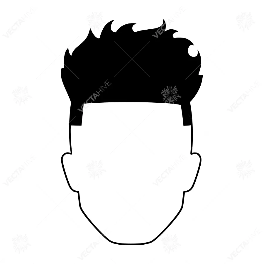 Silhouette Head Profile - Minimalist Vector Illustration