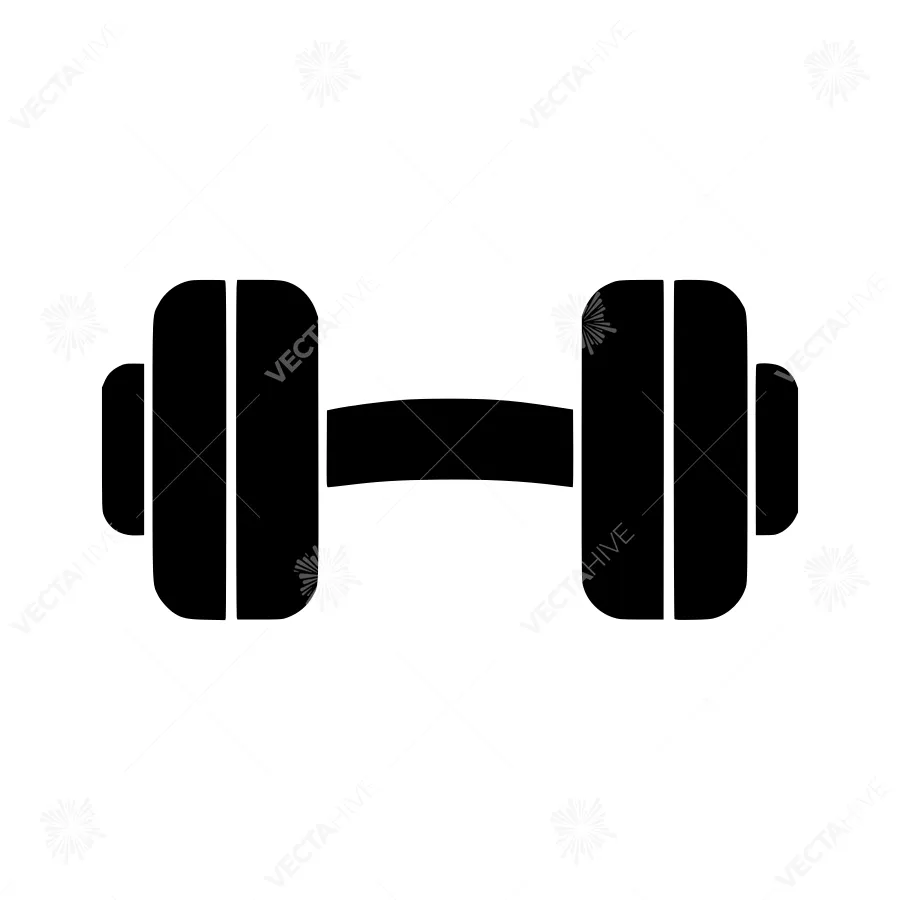 Dumbbell Icon - Fitness Graphic