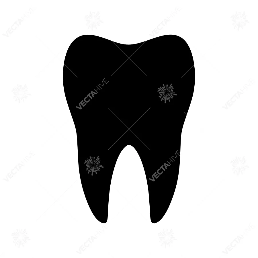 Tooth Icon - Simple Dental Vector Illustration