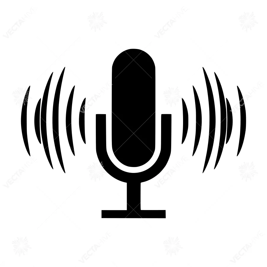Microphone Icon - Audio Recording Vector