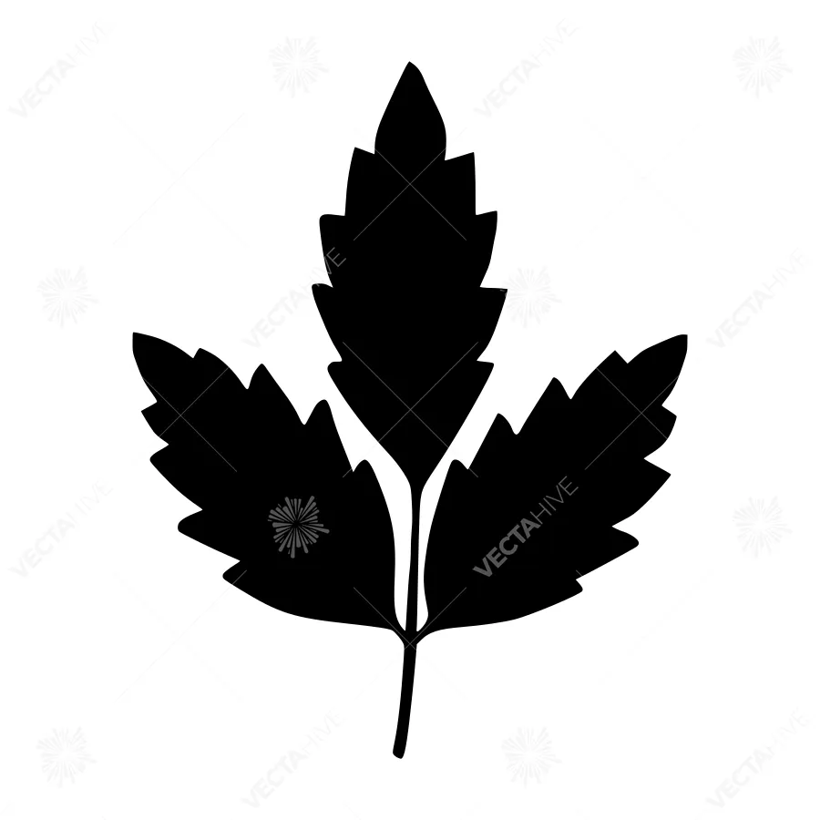 Black Leaf Silhouette Icon