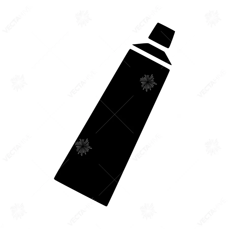 Spray Paint Can Icon - Black Silhouette