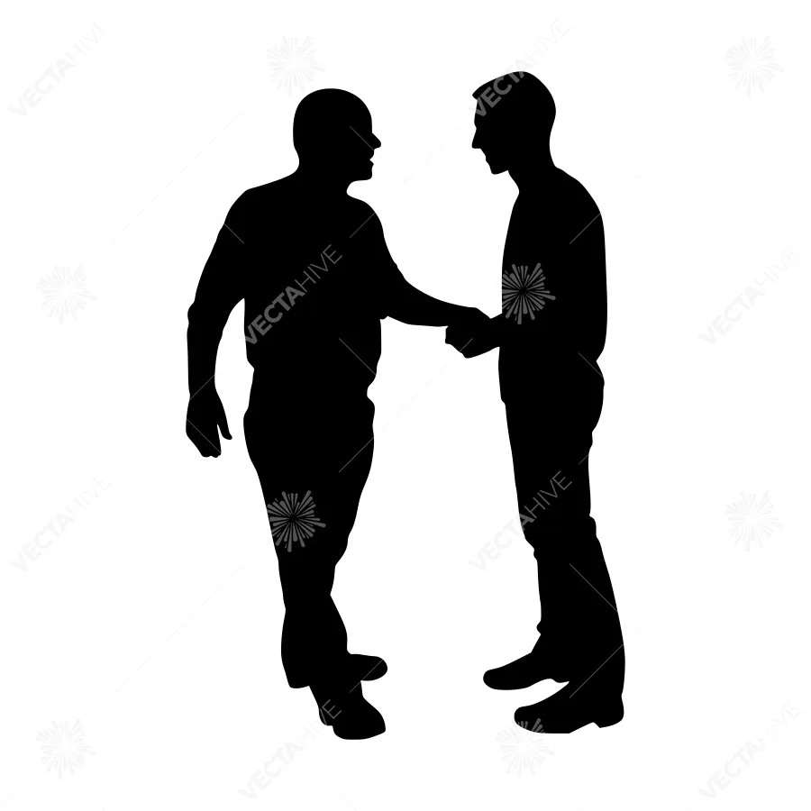 Silhouette Business Handshake Agreement