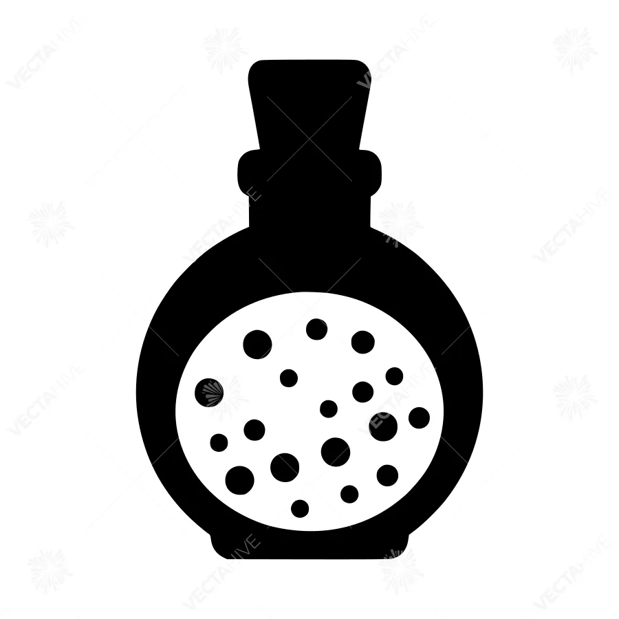 Vintage Glass Bottle with Speckles