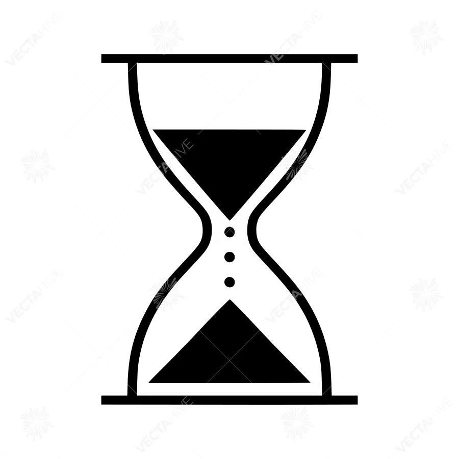 Hourglass Icon - Time Concept Vector