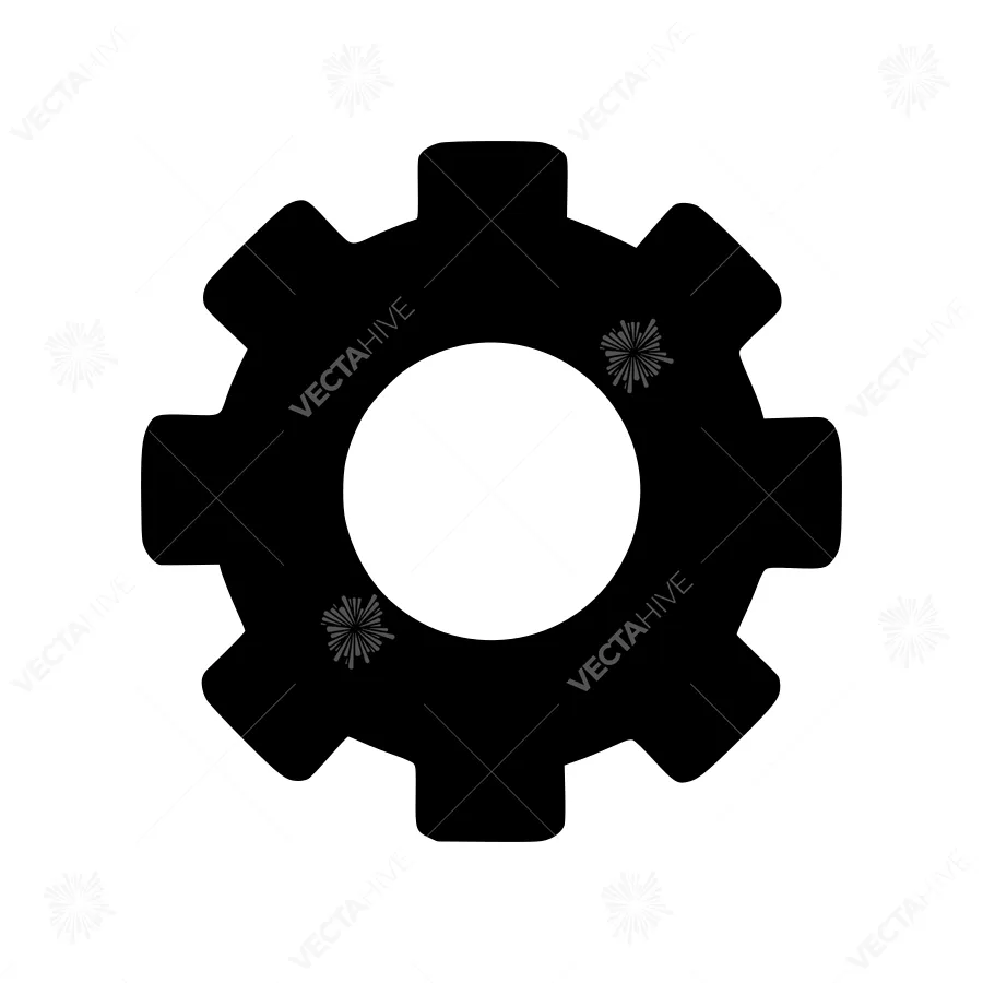 Gear Icon - Vector Gear Illustration