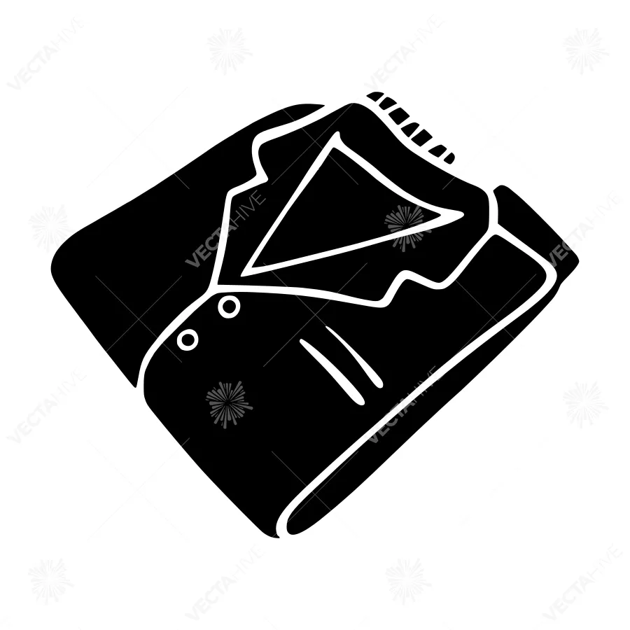 Black Leather Wallet Icon - Minimalist Outline
