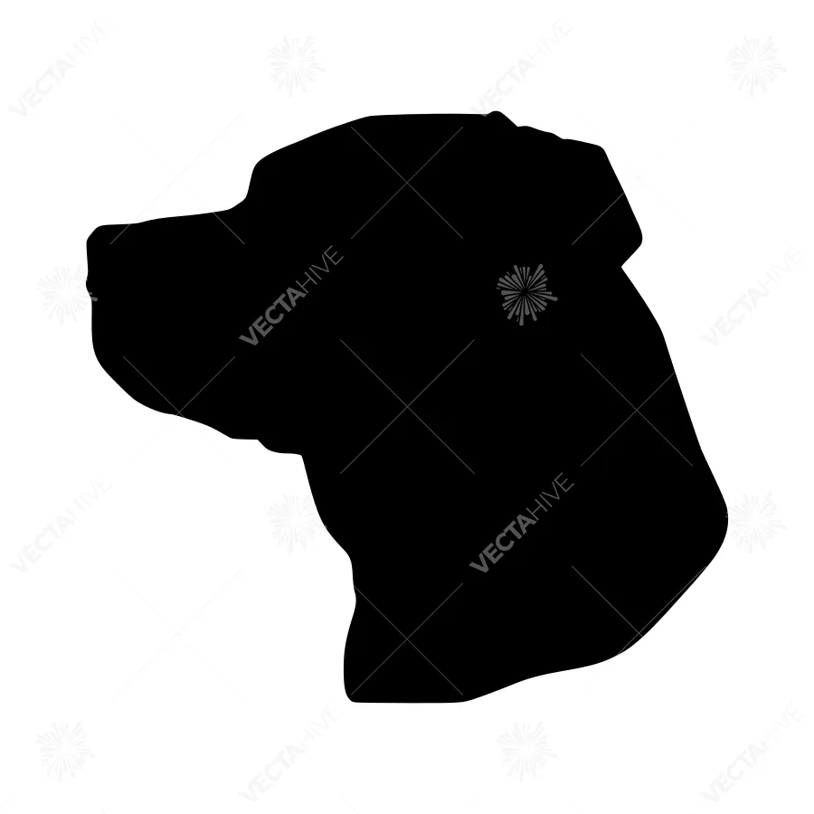 Black Labrador Silhouette - Dog Outline Vector