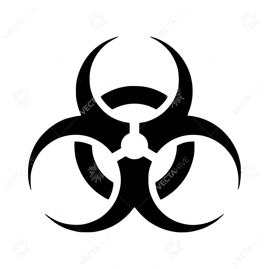 Biohazard Symbol - Vector Graphic