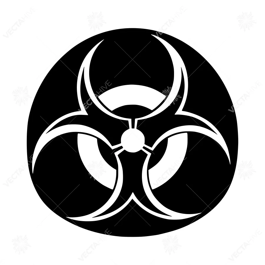 Biohazard Symbol - Vector Icon