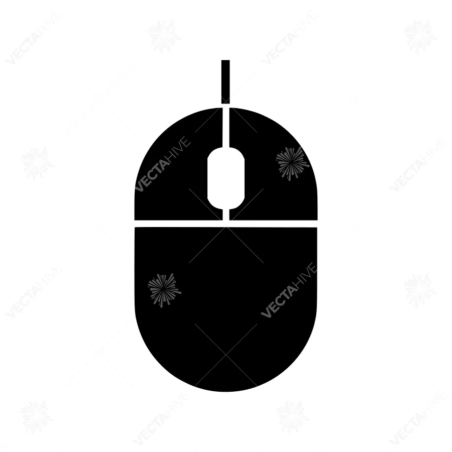 Simple Mouse Icon - Vector Illustration