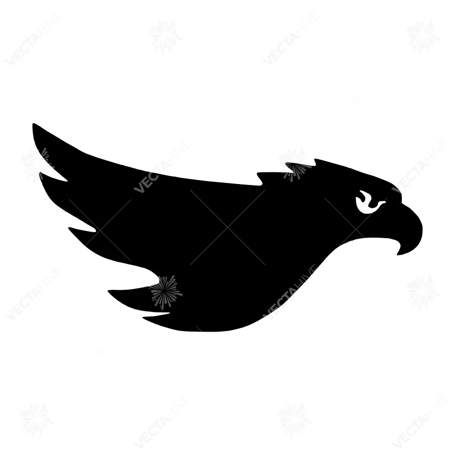 Black Eagle Silhouette Icon