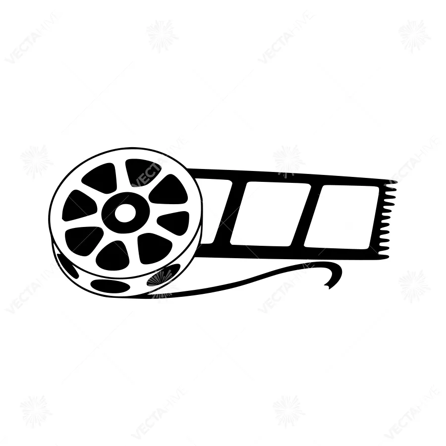 Film Reel Icon - Vintage Movie Film Graphic