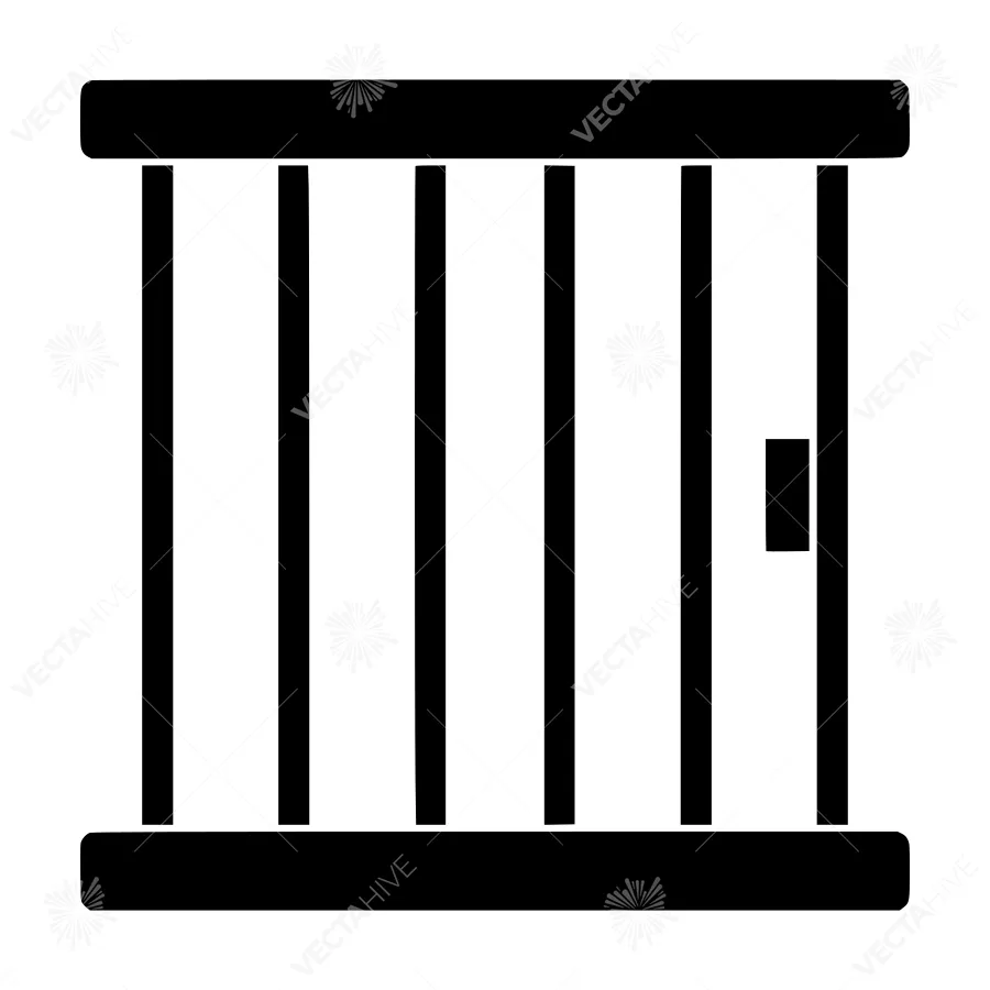 Minimalist Barbed Wire Fence Icon