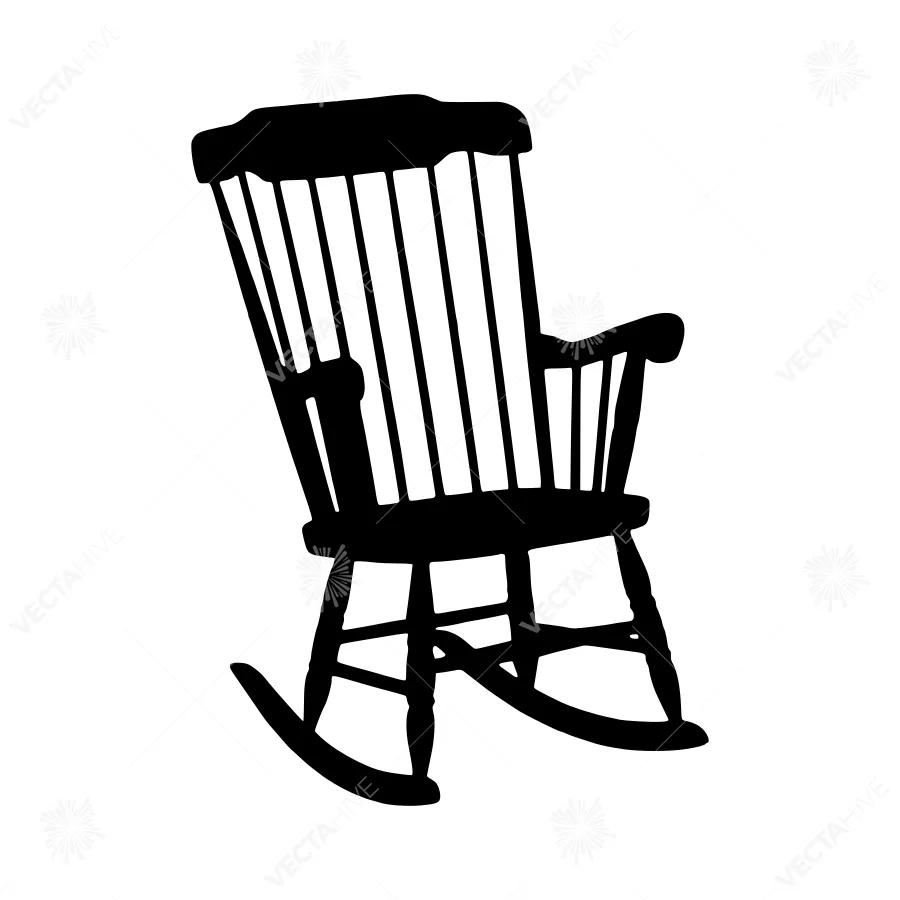 Silhouette Rocking Chair - Simple Design