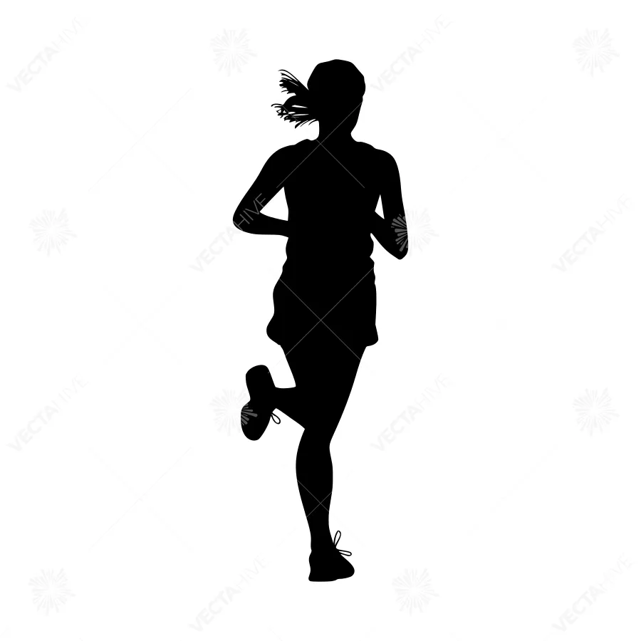 Silhouette Runner - Athletic Woman