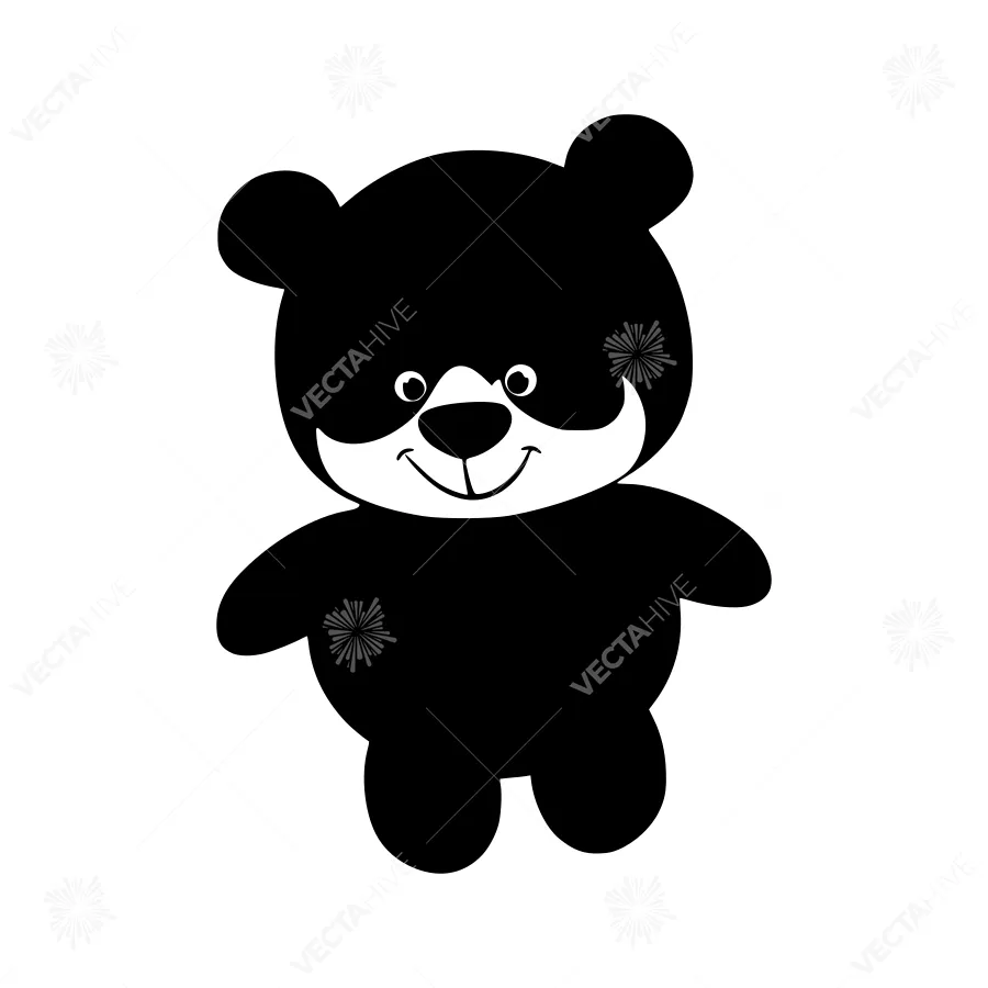 Cute Cartoon Teddy Bear Illustration