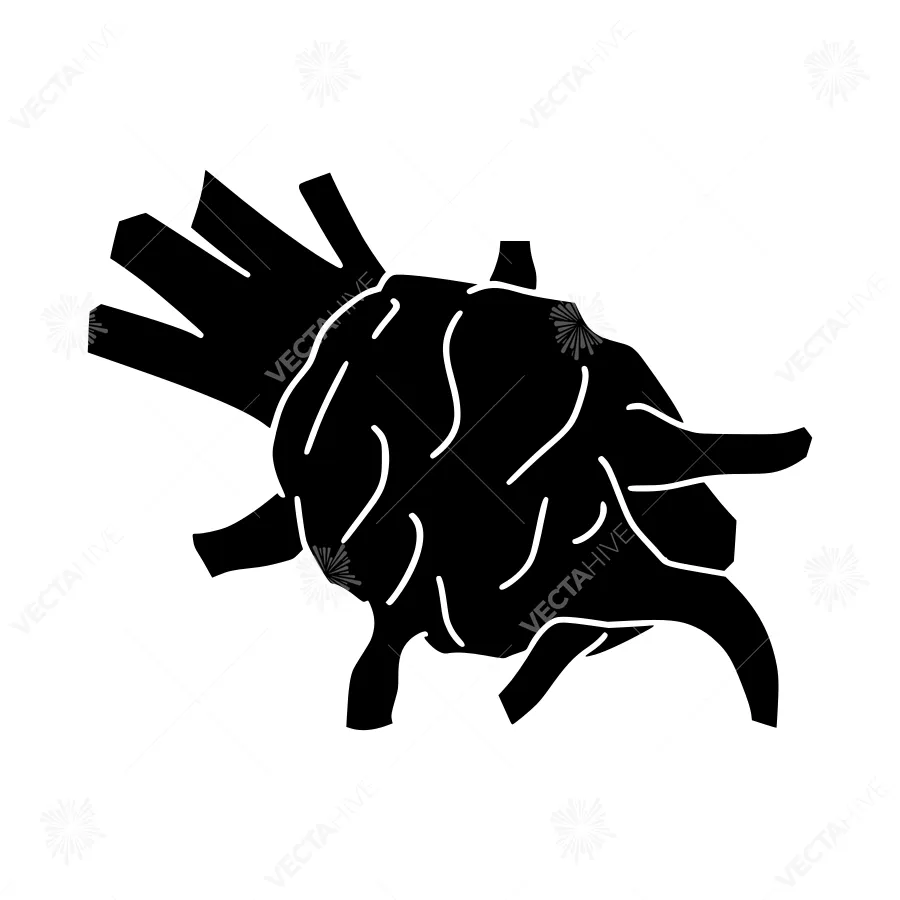 Black Heart Silhouette Icon
