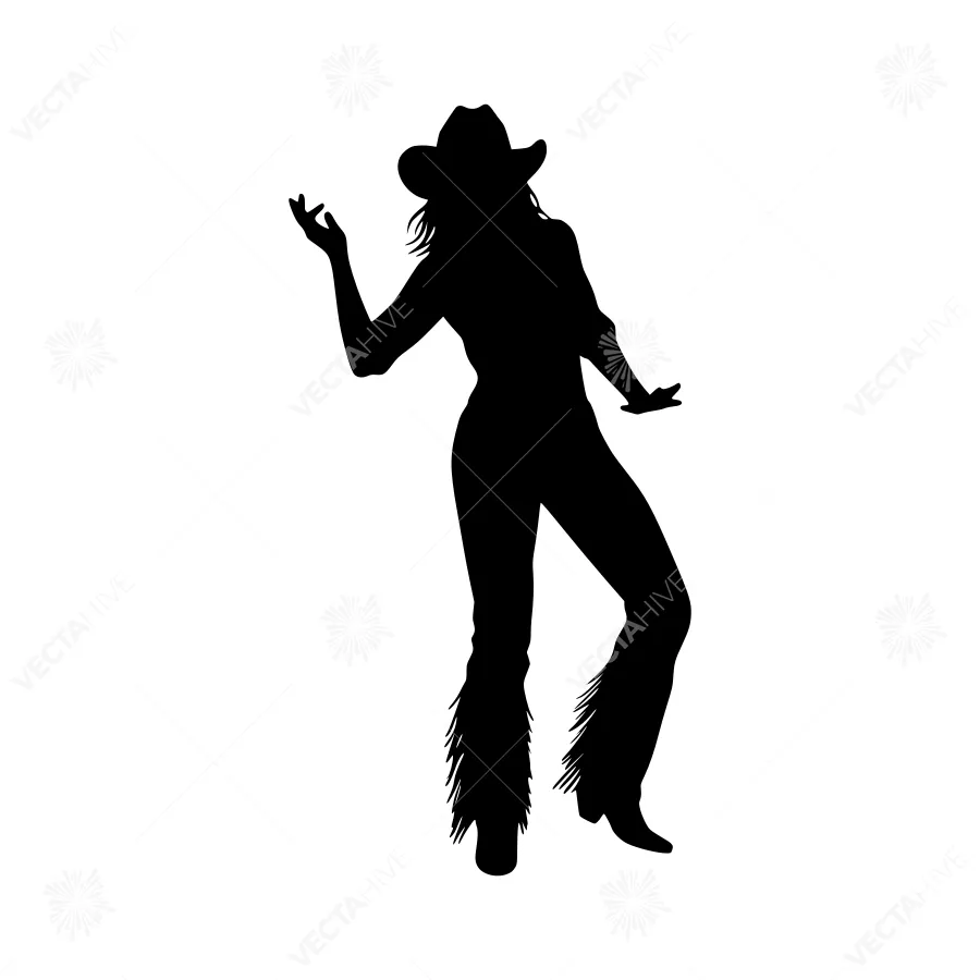 Cowgirl Silhouette - Western Style