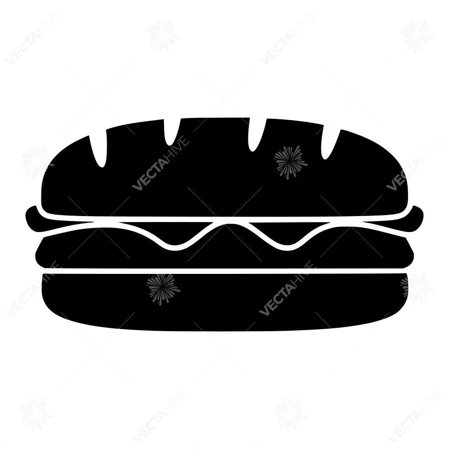 Black Silhouette Hamburger Icon