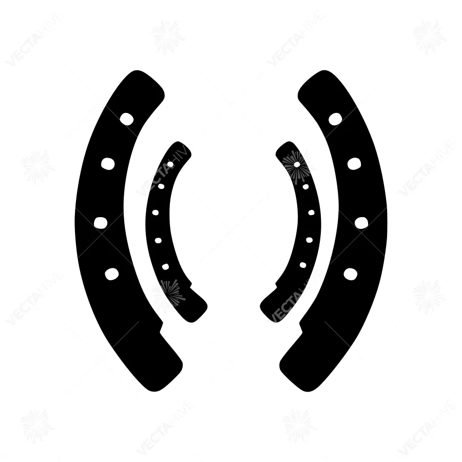 Black Horse Shoes Icon - Vector Illustration