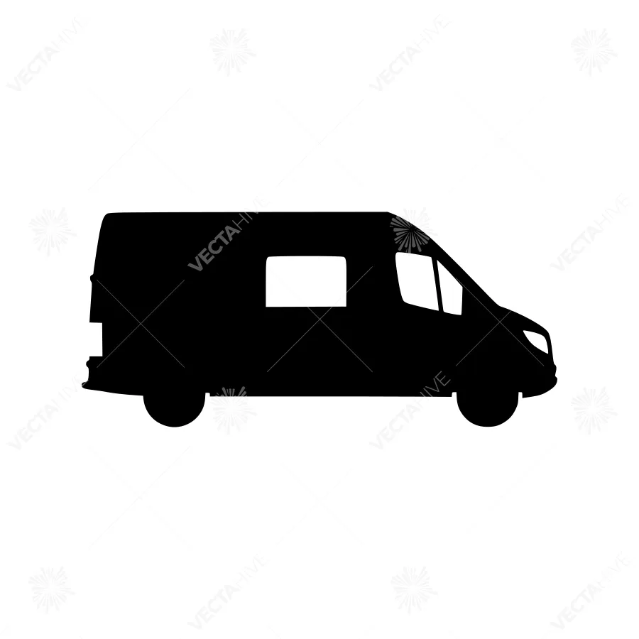 Van Silhouette Vector Icon