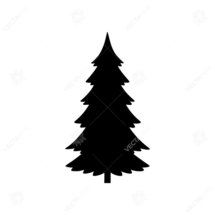 Black Tree Silhouette Icon