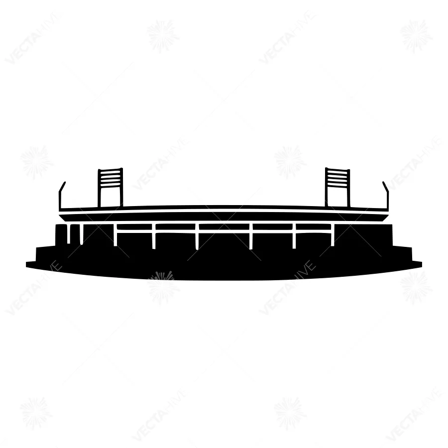Stadium Silhouette Vector Illustration