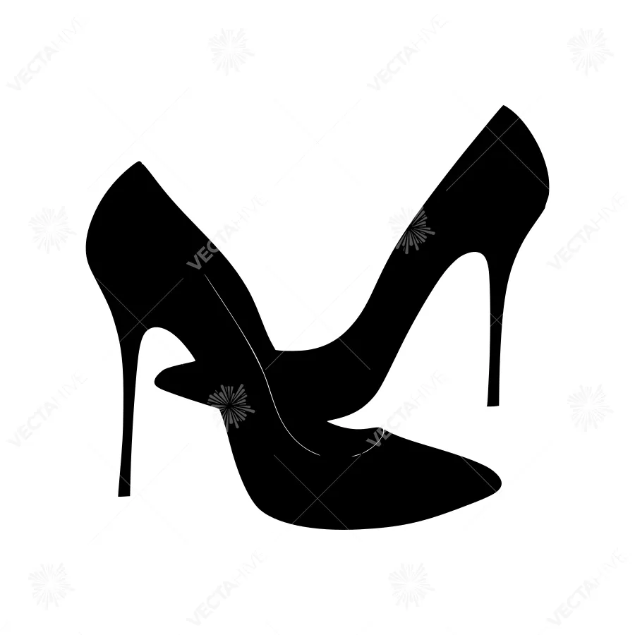 Black High Heel Shoe Silhouette