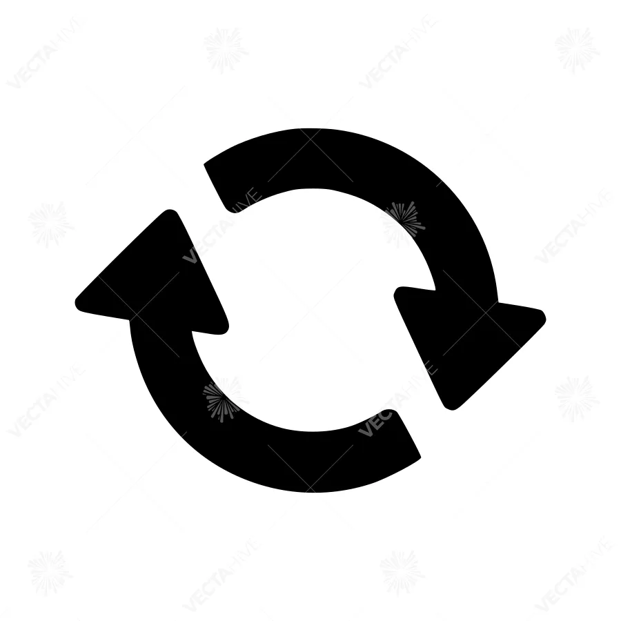 Circular Arrow Icon - Loop & Recycle Symbol