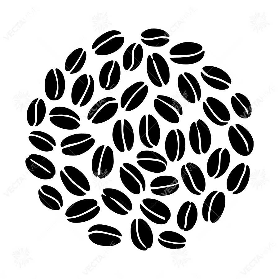 Coffee Bean Vector Illustration - Minimalist Design