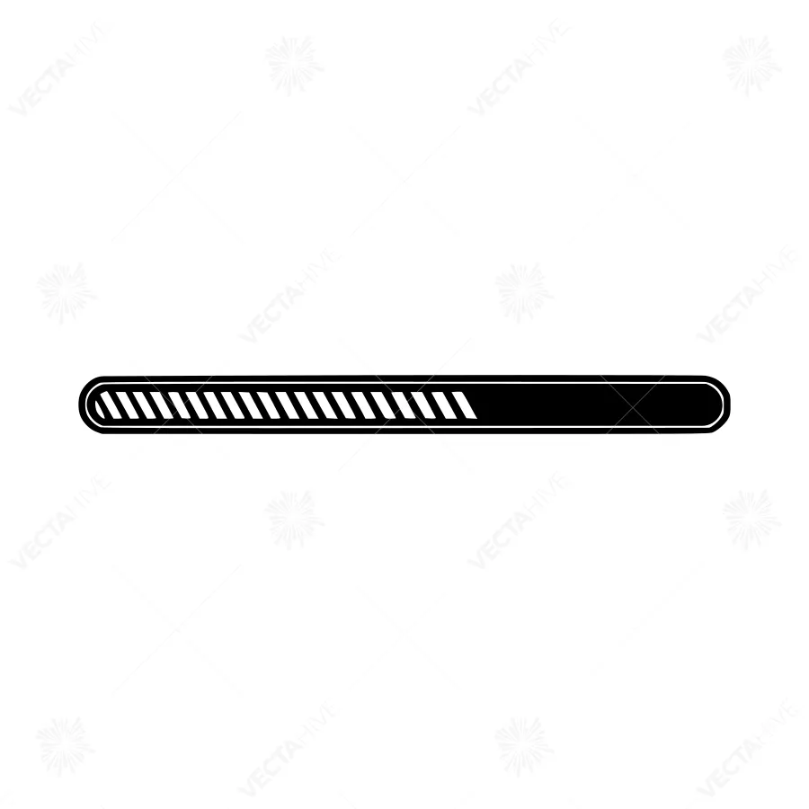 Loading Bar Icon - Progress Indicator Vector