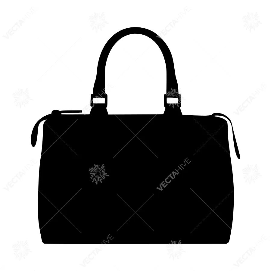 Silhouette Handbag Vector Icon