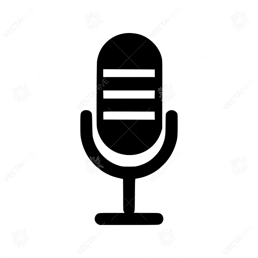 Microphone Icon - Simple Vector Illustration