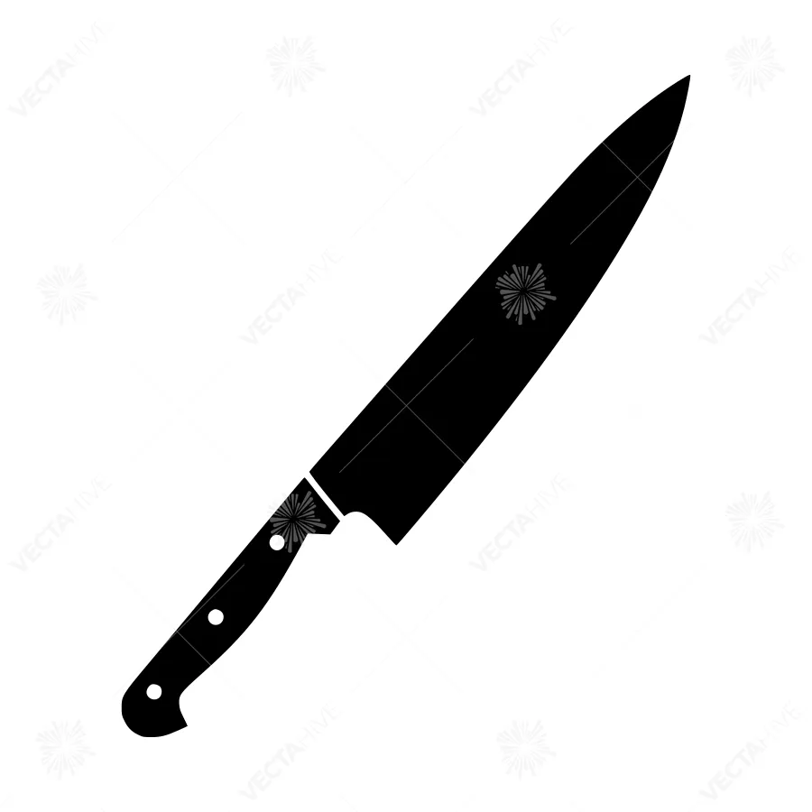Black Knife Icon - Simple Vector Illustration