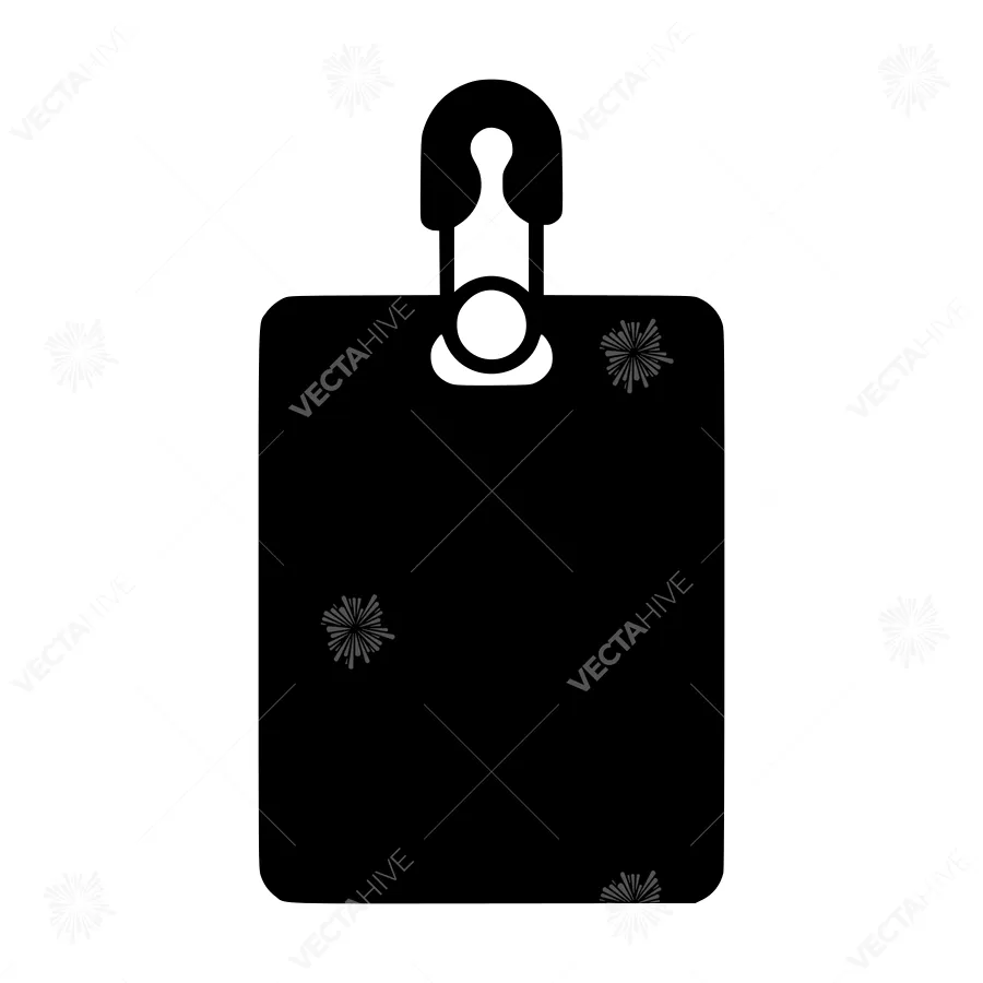 Black Clipboard Icon - Simple Outline Design