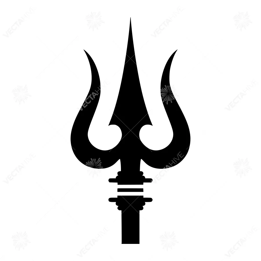 Trident Symbol Vector Icon - Hinduism