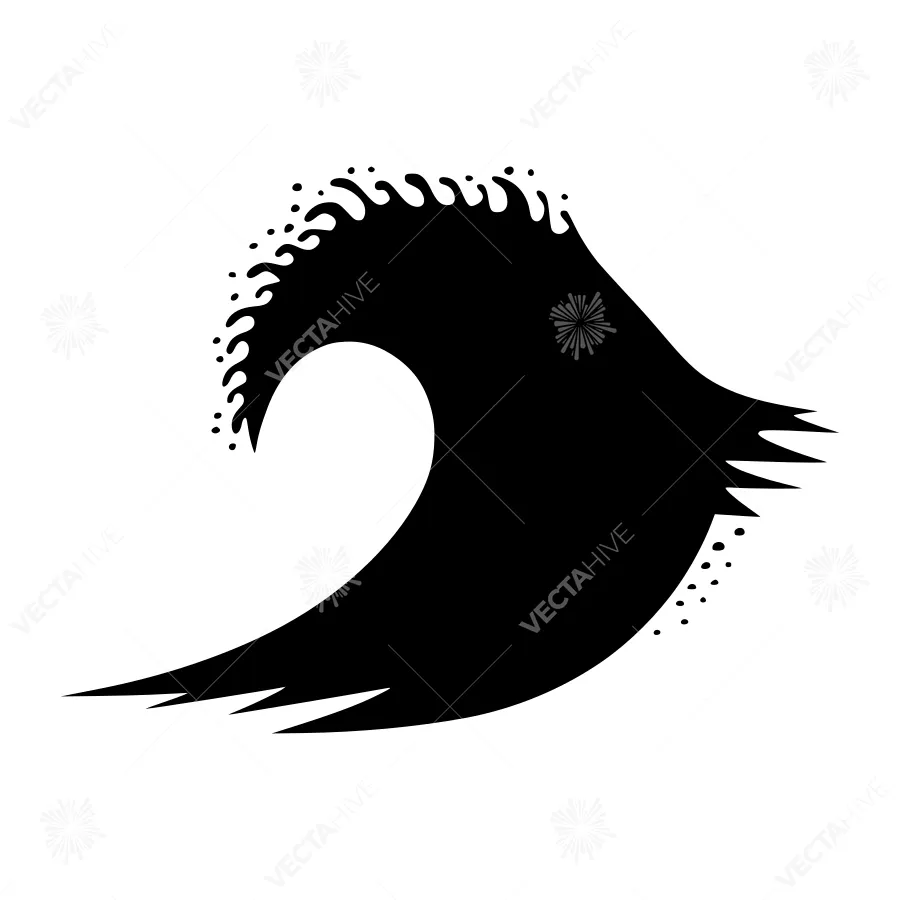 Abstract Wave Graphic Design Element