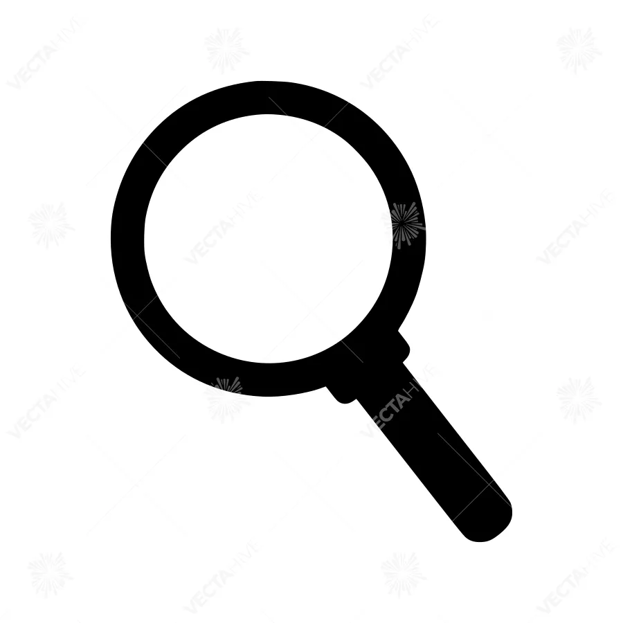 Magnifying Glass Icon - Vector Illustration
