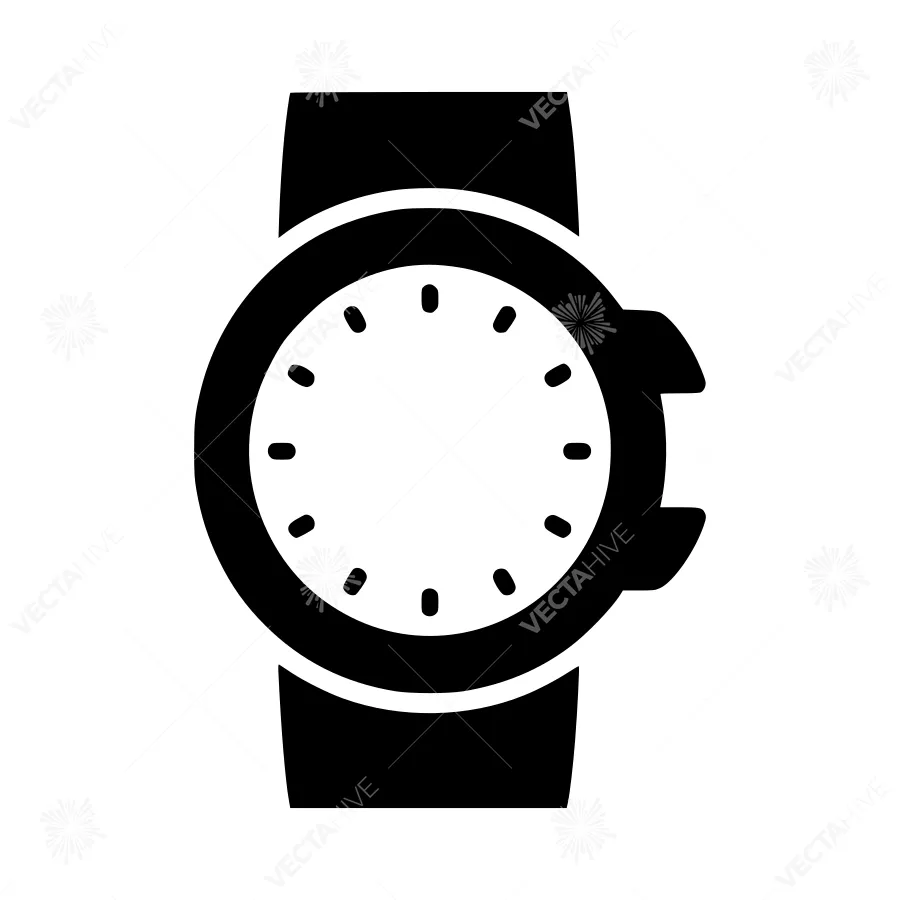 Black Watch Icon - Vector Illustration