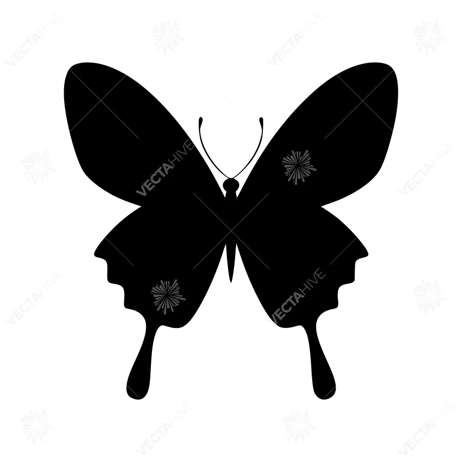 Butterfly Silhouette Vector Icon